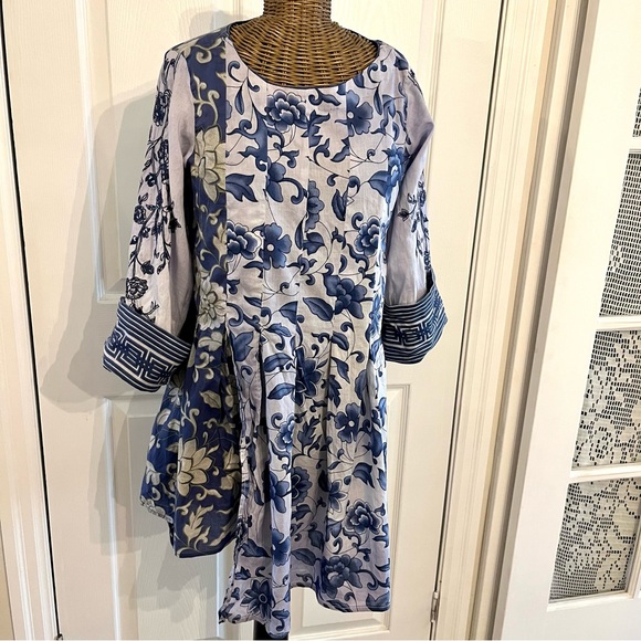 Sapphire Bohemian Cotton Tunic ,Sz, XXS - Picture 4 of 14